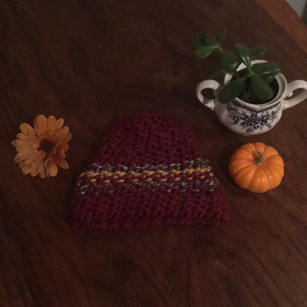 SOLD ⛄️HOLIDAY SALE⛄️  Halfie Handmade Beanie!